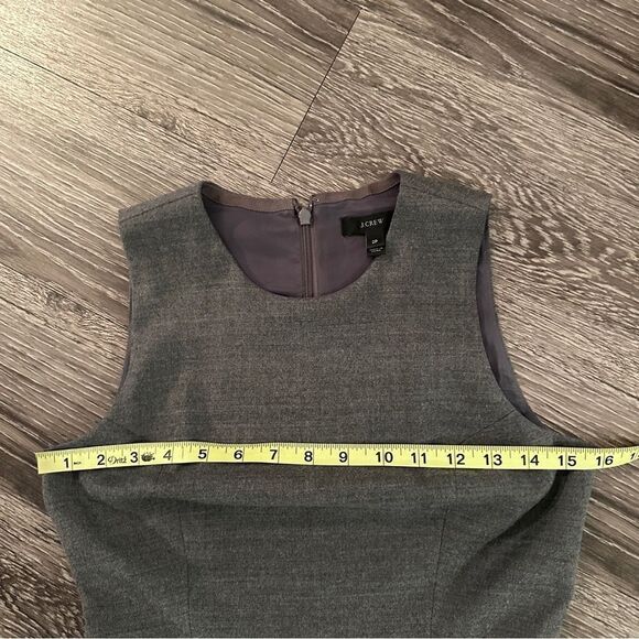 J. Crew Wool Blend Sheath Pleat Dress - Picture 5 of 8